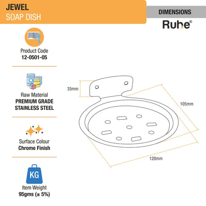 Jewel Stainless Steel Soap Dish 2