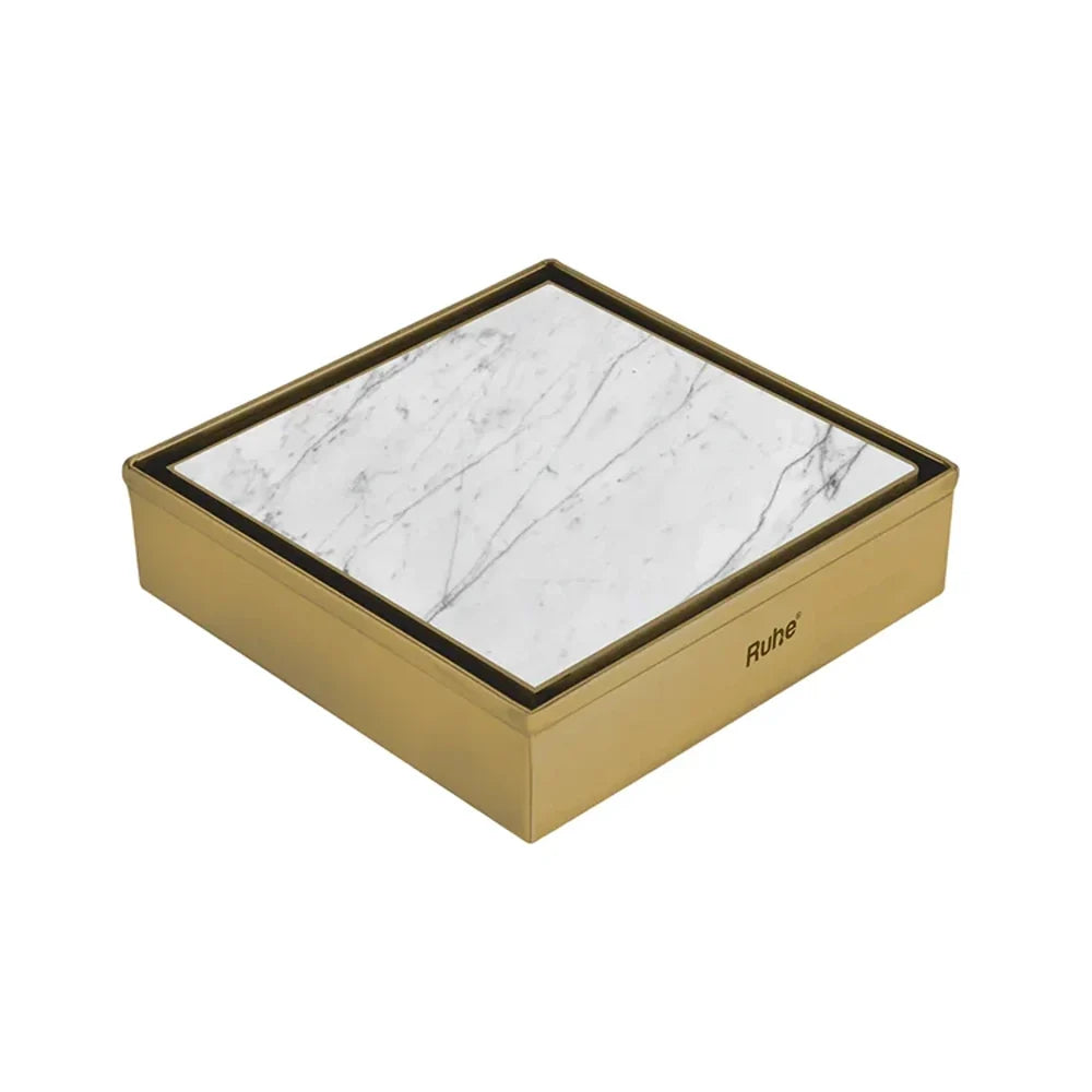 Tile-Insert Shower Drain Channel Coloured (4 x 4 Inches)