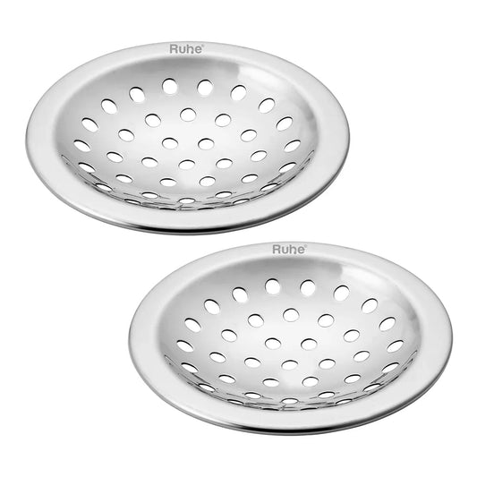 Solid Polka with Collar Round Floor Drain (5 inches) (Pack of 2)- by Ruhe