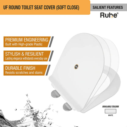 UF Round Toilet Seat Cover (Soft Close) - by Ruhe