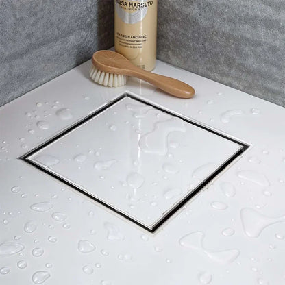 Tile-Insert Shower Drain Channel (6 x 6 Inches)