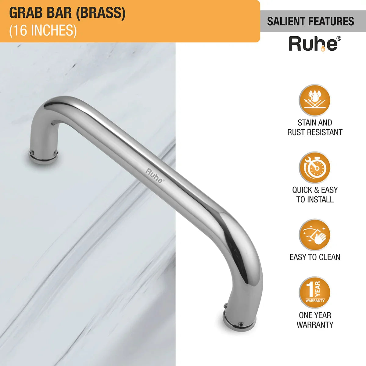 Brass Grab Bar (16 inches) features and benefits