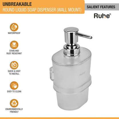 Round ABS Liquid Soap Dispenser - by Ruhe®