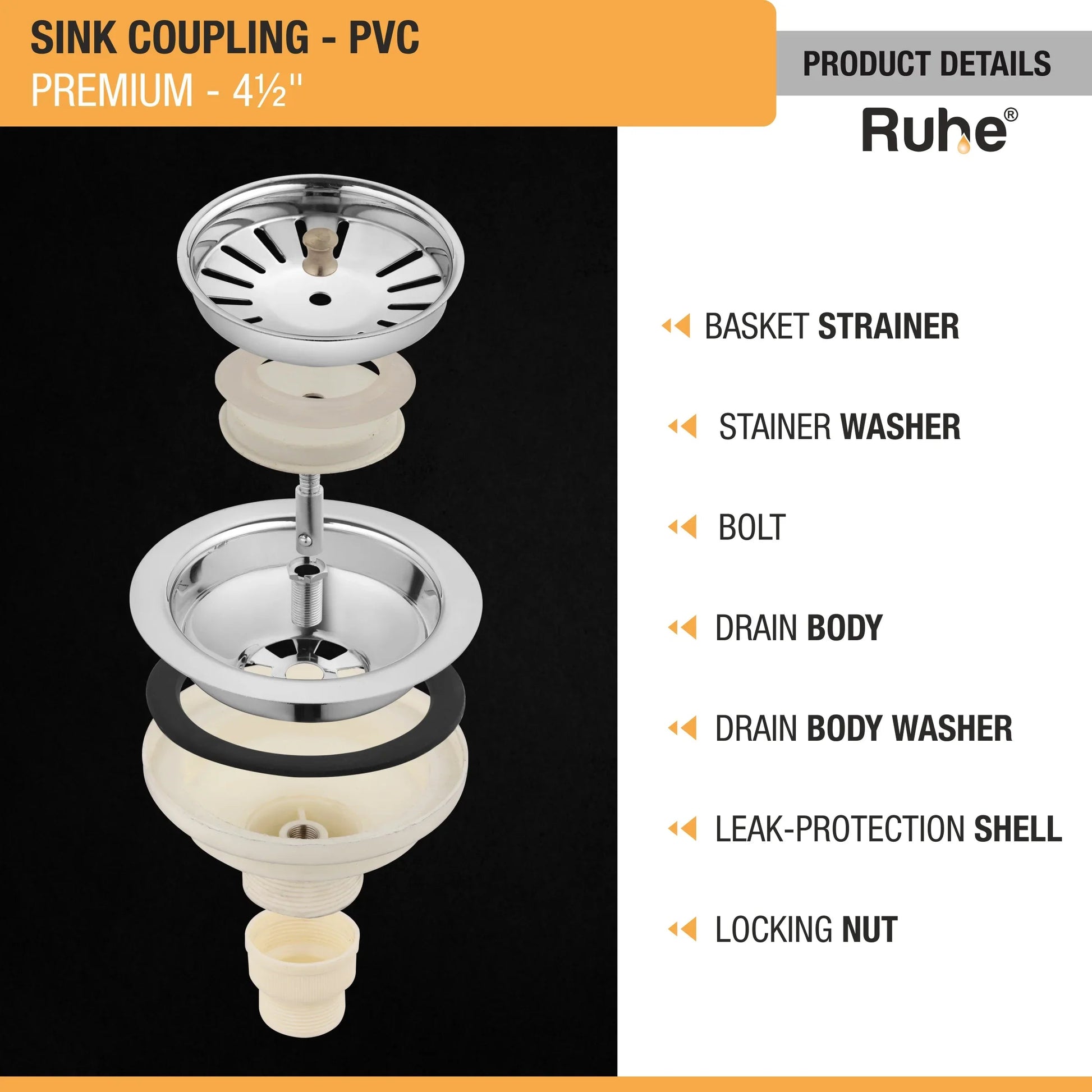 Sink Coupling Premium (4Â½ Inches) product details