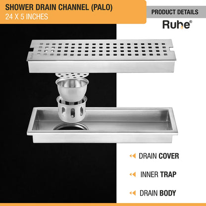Palo Shower Drain Channel (5 Inches)