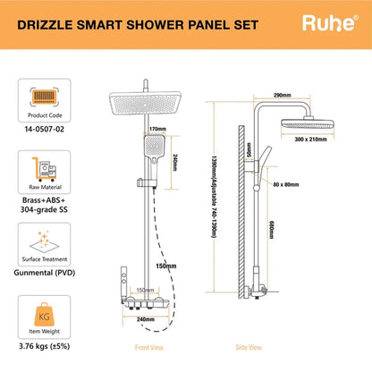 Drizzle Smart Shower Panel Set