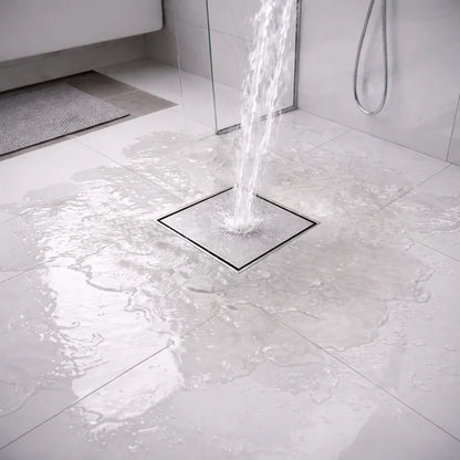 Tile-Insert Shower Drain Channel (5 x 5 Inches)