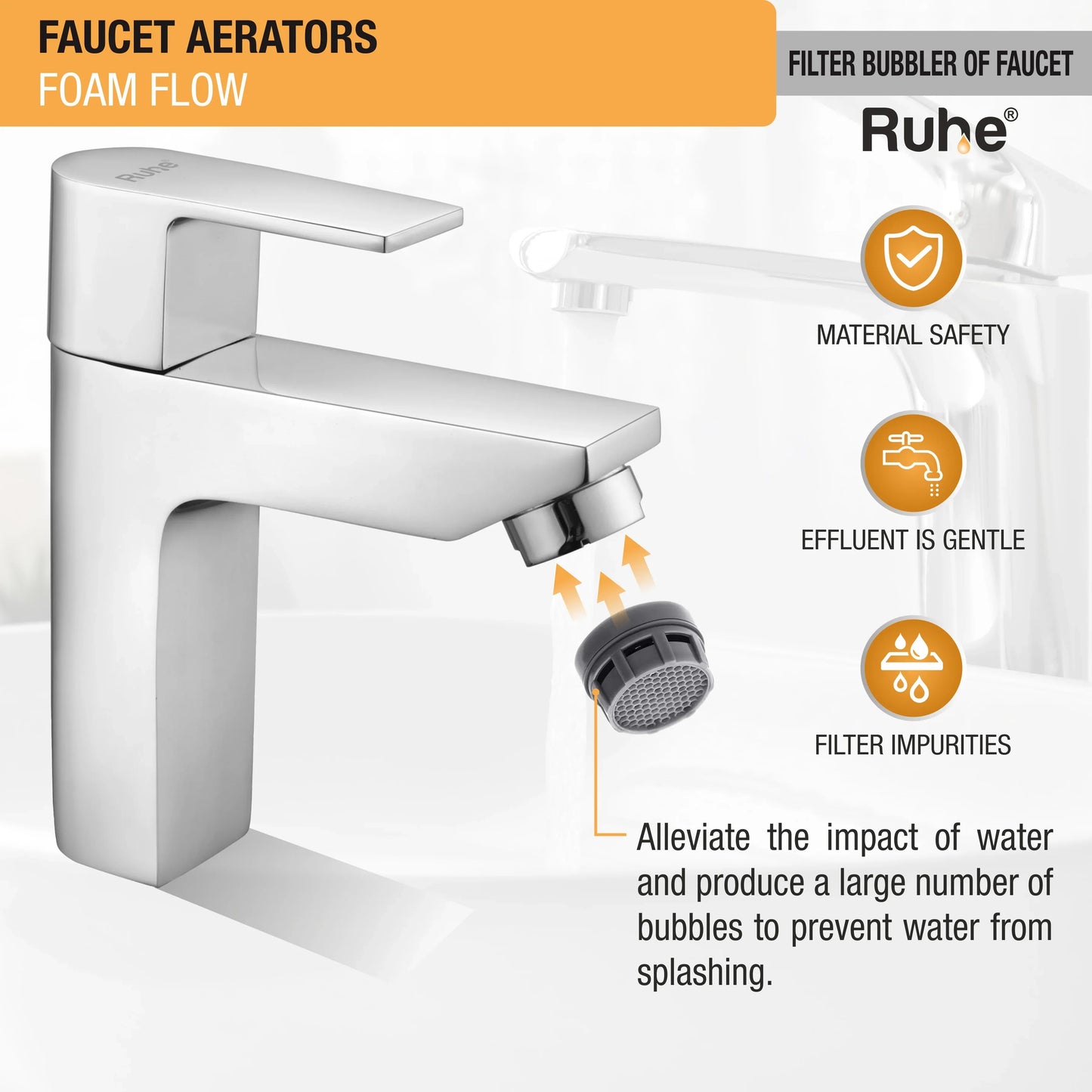 Foam Flow Aerator (Pack of 5) filter