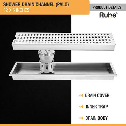 Palo Shower Drain Channel (5 Inches)