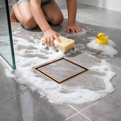 Tile-Insert Shower Drain Channel (5 x 5 Inches)