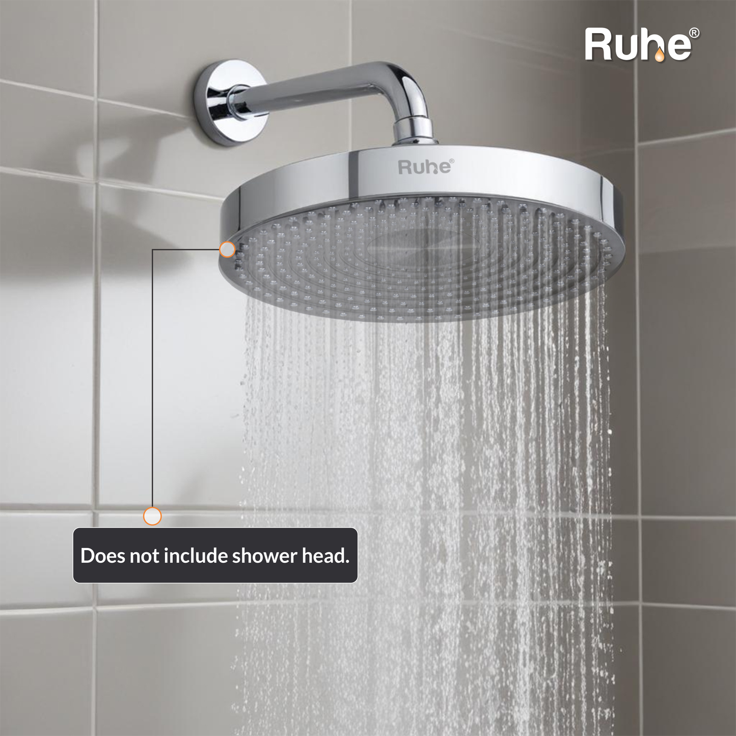 Round Full Bend Shower Arm