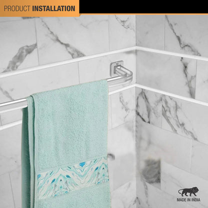 Square ABS Towel Rod (21 inches) installation