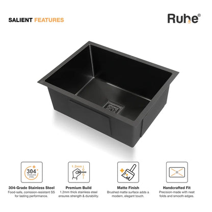 Handmade Single Bowl Kitchen Sink (24 x 18 x 10 Inches)