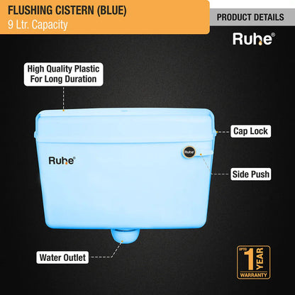Blue Flushing Cistern (9 Ltr) product details