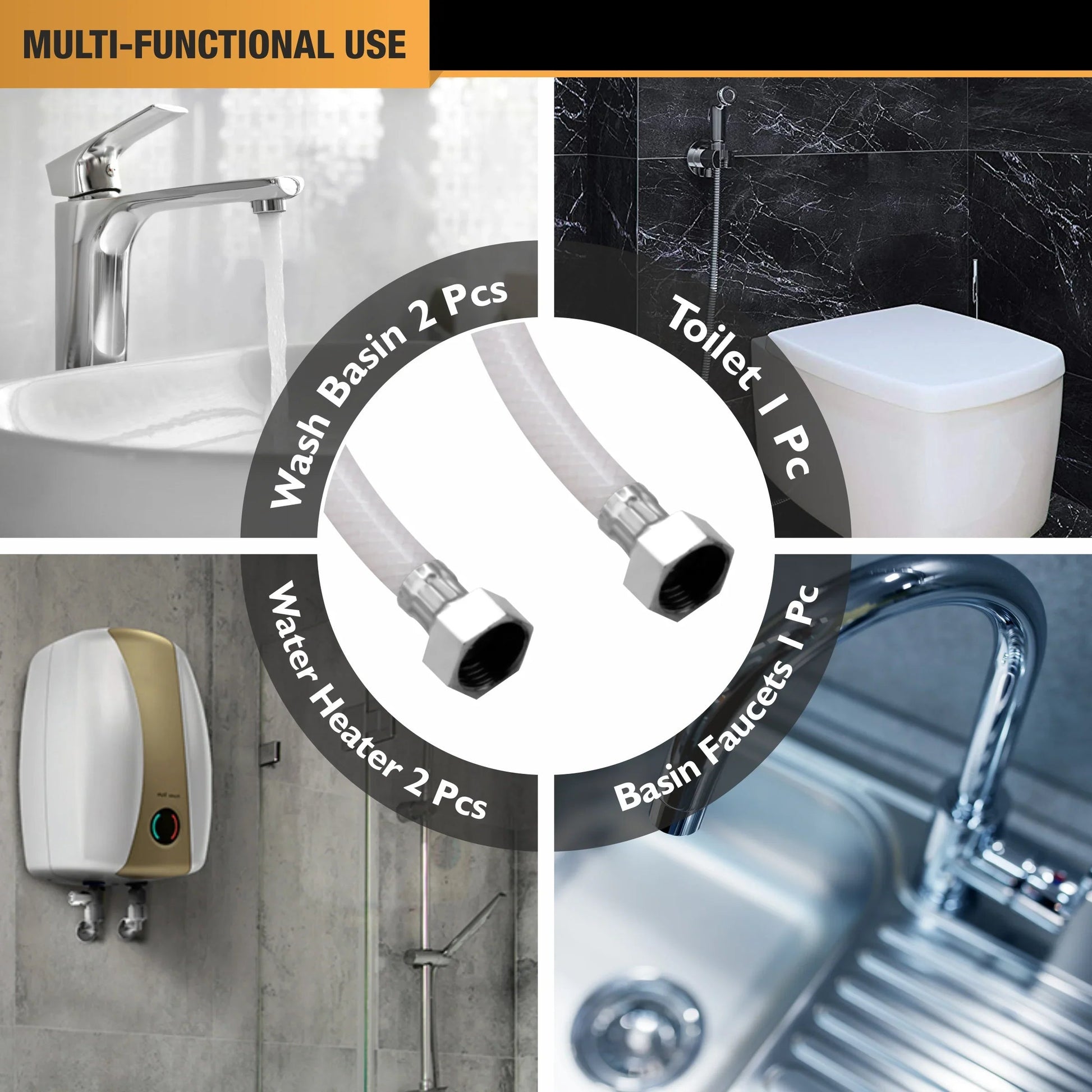 Geyser Connection Pipe PVC (18 Inches) (Pack of 2) usage