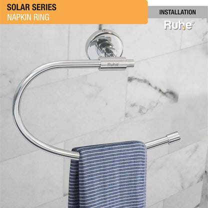 Solar Stainless Steel Napkin Ring 4