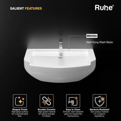 Megna Wall-hung Wash Basin (Features)