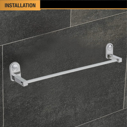 Moon Stainless Steel Towel Rod (24 Inches) installation