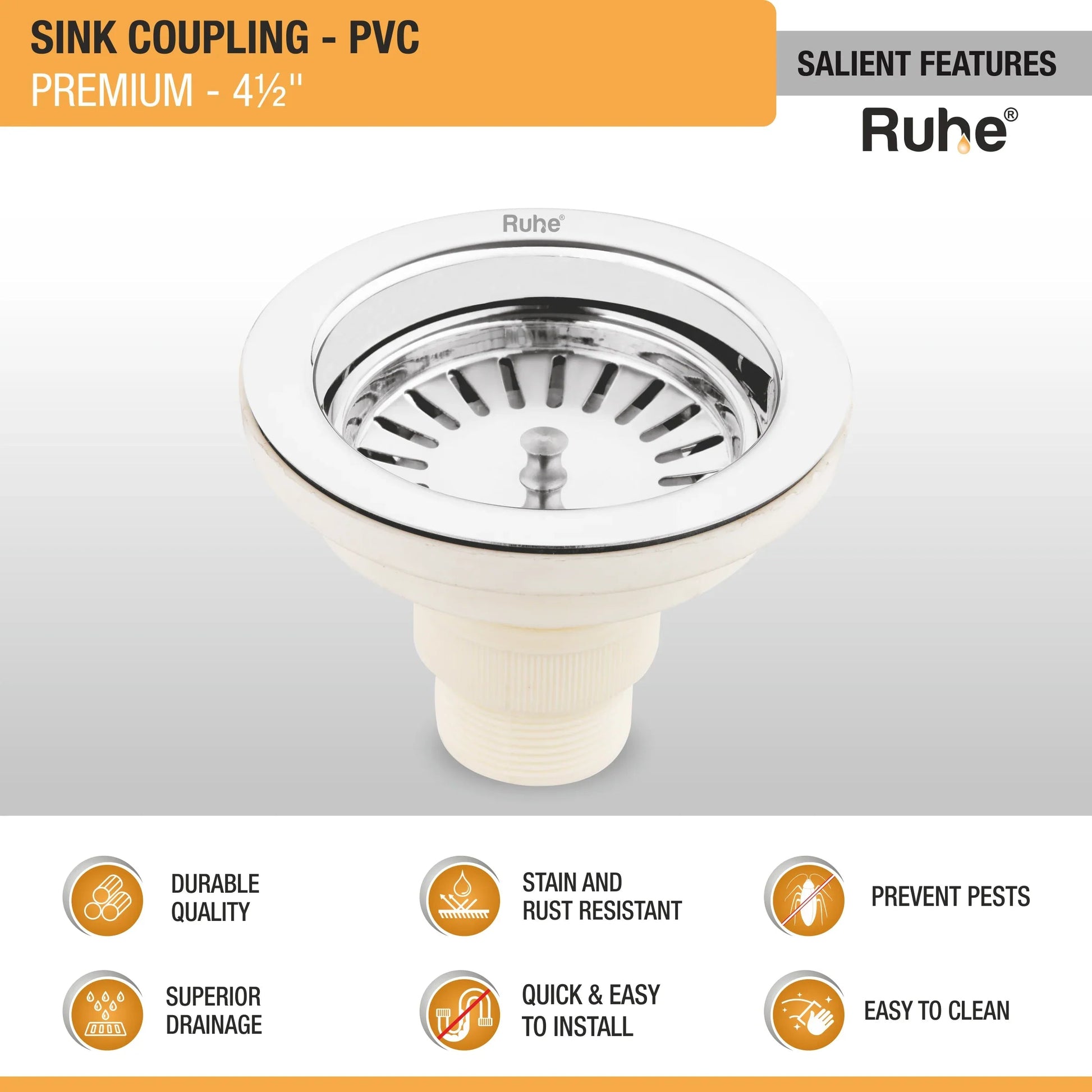 Sink Coupling Premium (4Â½ Inches) features