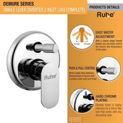 Demure Single Lever 2-inlet Diverter (JAQ Complete Set) product details