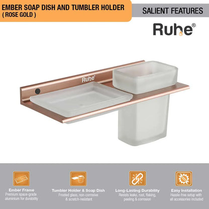 Ember Soap Dish and Tumbler Holder