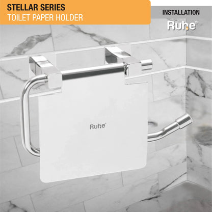 Stellar Stainless Steel Paper Holder installed