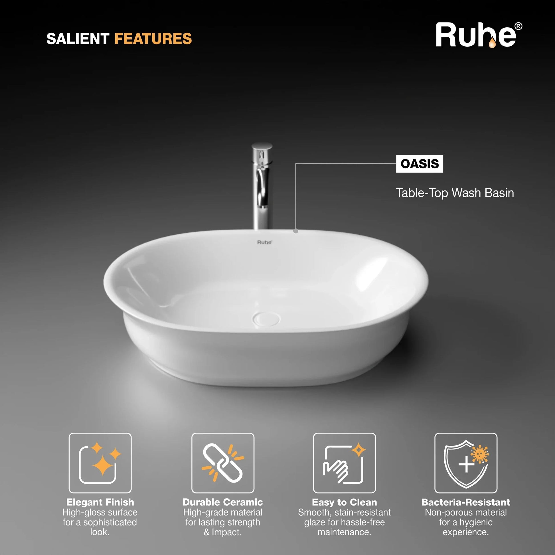 Oasis Table-Top Wash Basin (Features)