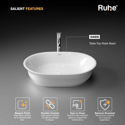 Oasis Table-Top Wash Basin (Features)