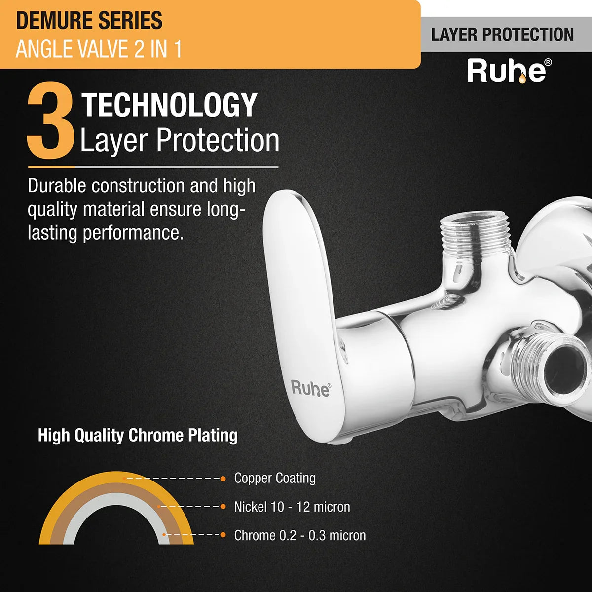 Demure Two Way Angle Valve - by Ruhe