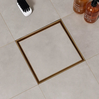 Tile-Insert Shower Drain Channel (5 x 5 Inches)