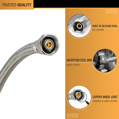 Faucet Connector Mixer Connection Pipe (24 Inches) (Pack of 2) quality