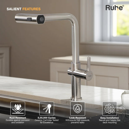 Arrow Triple Flow Pull-Out Kitchen Mixer Faucet