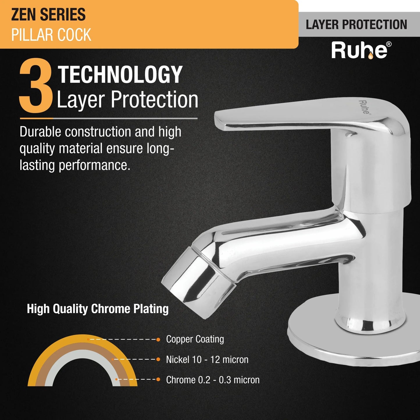 Zen Wash Basin Pillar Tap