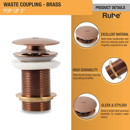 Pop-up Waste Coupling