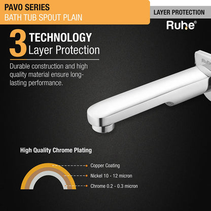Pavo Plain Bathtub Tap (Only Spout) - by Ruhe