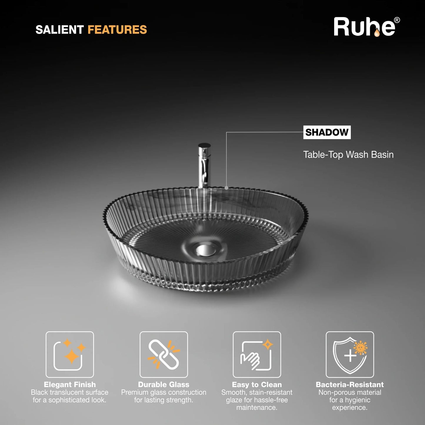 Shadow Table-Top Wash Basin (Features)