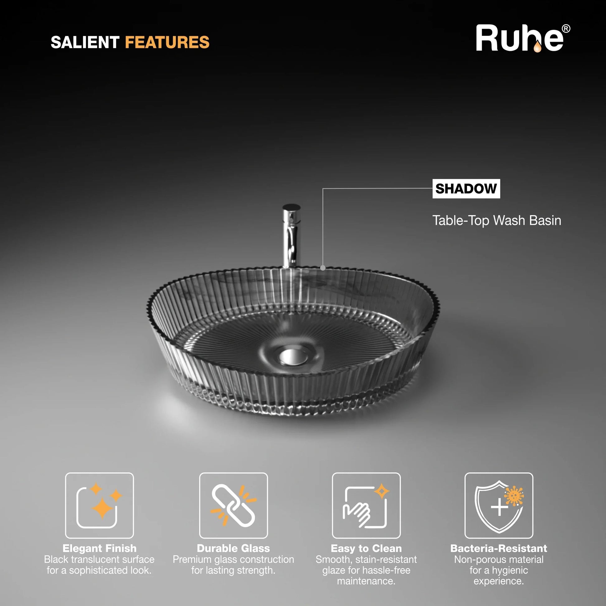 Shadow Table-Top Wash Basin (Features)