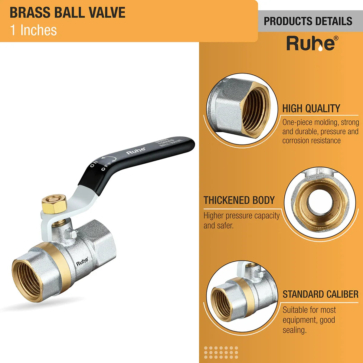Brass Ball Valve (Â½ Inch) product details