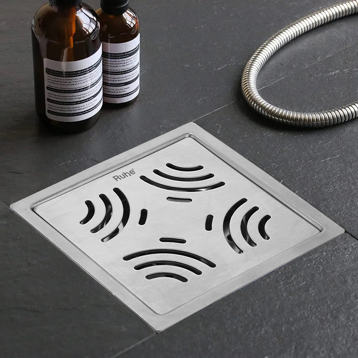 Venus Square Premium Floor Drain (6 x 6 Inches) - by Ruhe