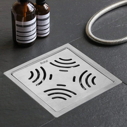Venus Square Premium Floor Drain (6 x 6 Inches) - by Ruhe