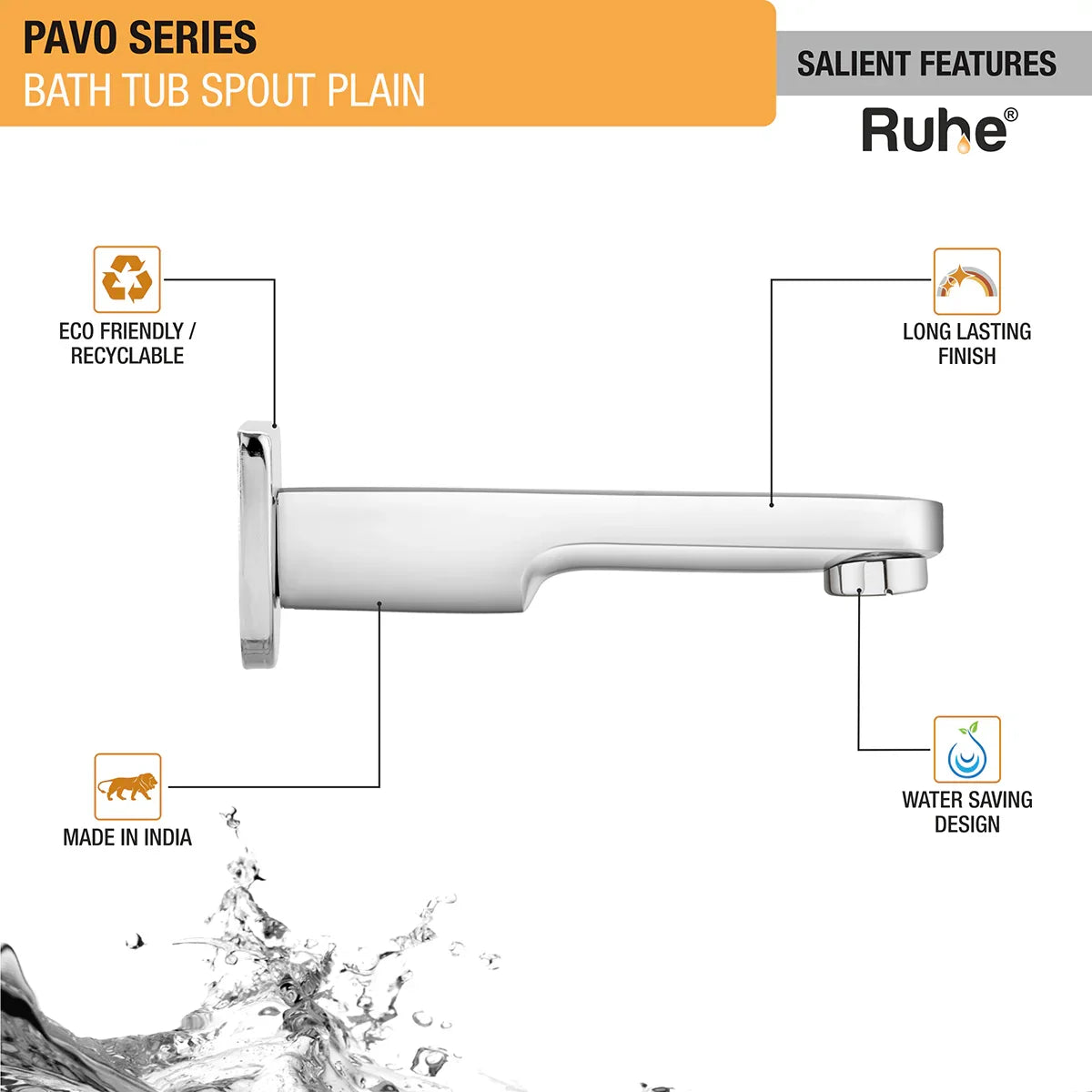 Pavo Plain Bathtub Tap (Only Spout) - by Ruhe