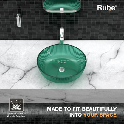 Jade Table-Top Wash Basin (depth)