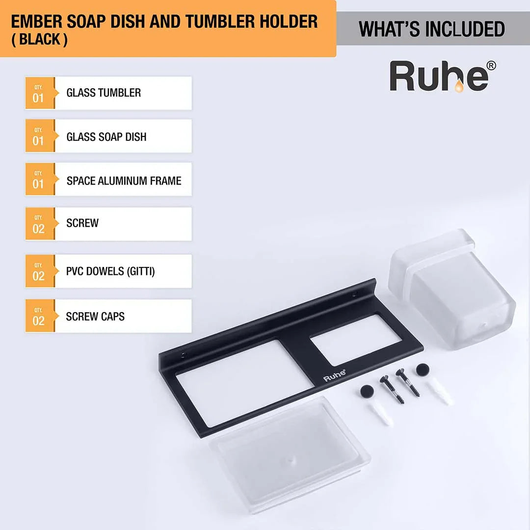 Ember Soap Dish and Tumbler Holder