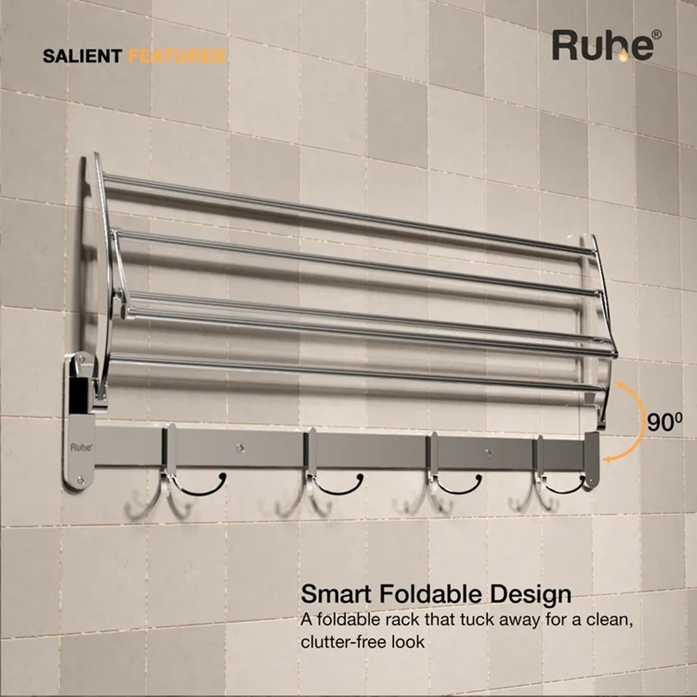 Round Foldable Towel Rack (24 Inches)