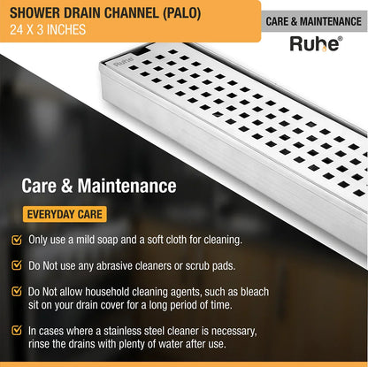 Palo Shower Drain Channel (3 Inches)