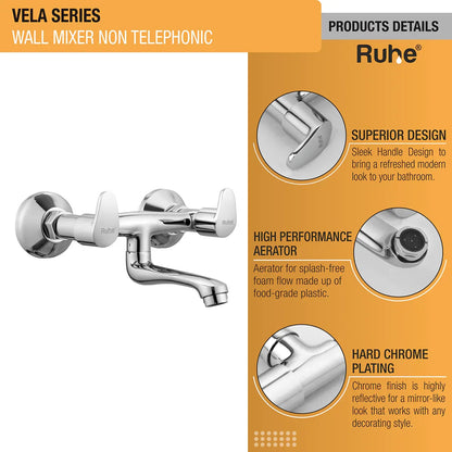 Vela Wall Mixer Tap - by Ruhe