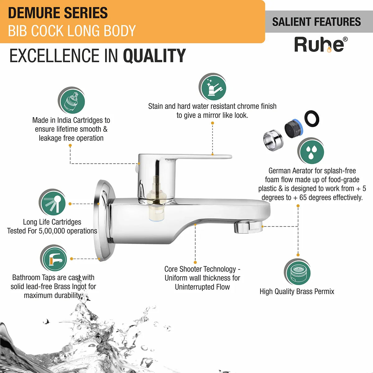 Demure Long Body Bib  Tap  -  by  Ruhe