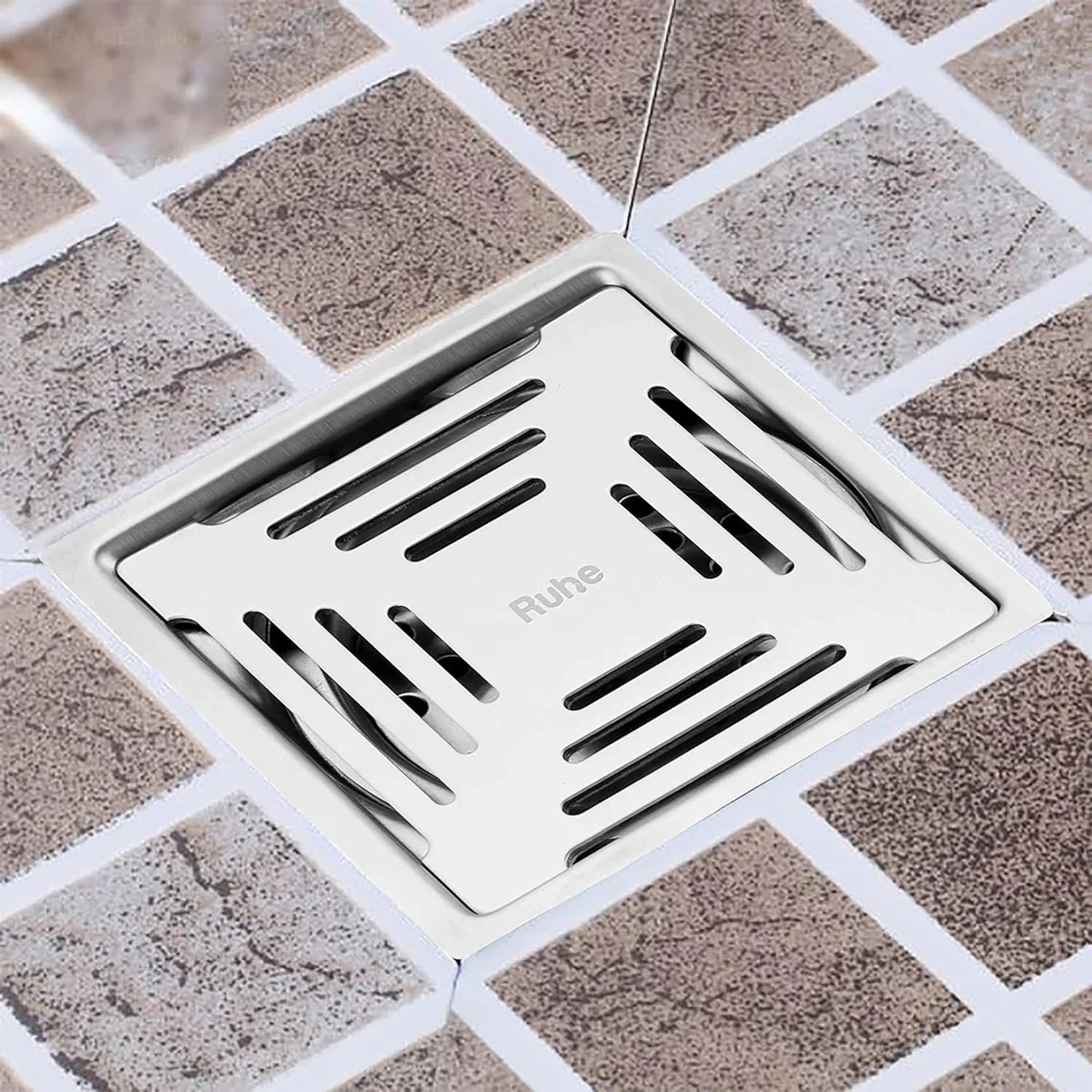 Earth Square Premium Floor Drain (5 x 5 Inches) - by Ruhe