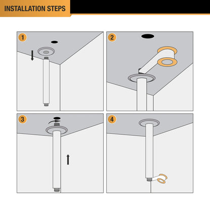 Round Shower Arm (8 Inches) 4