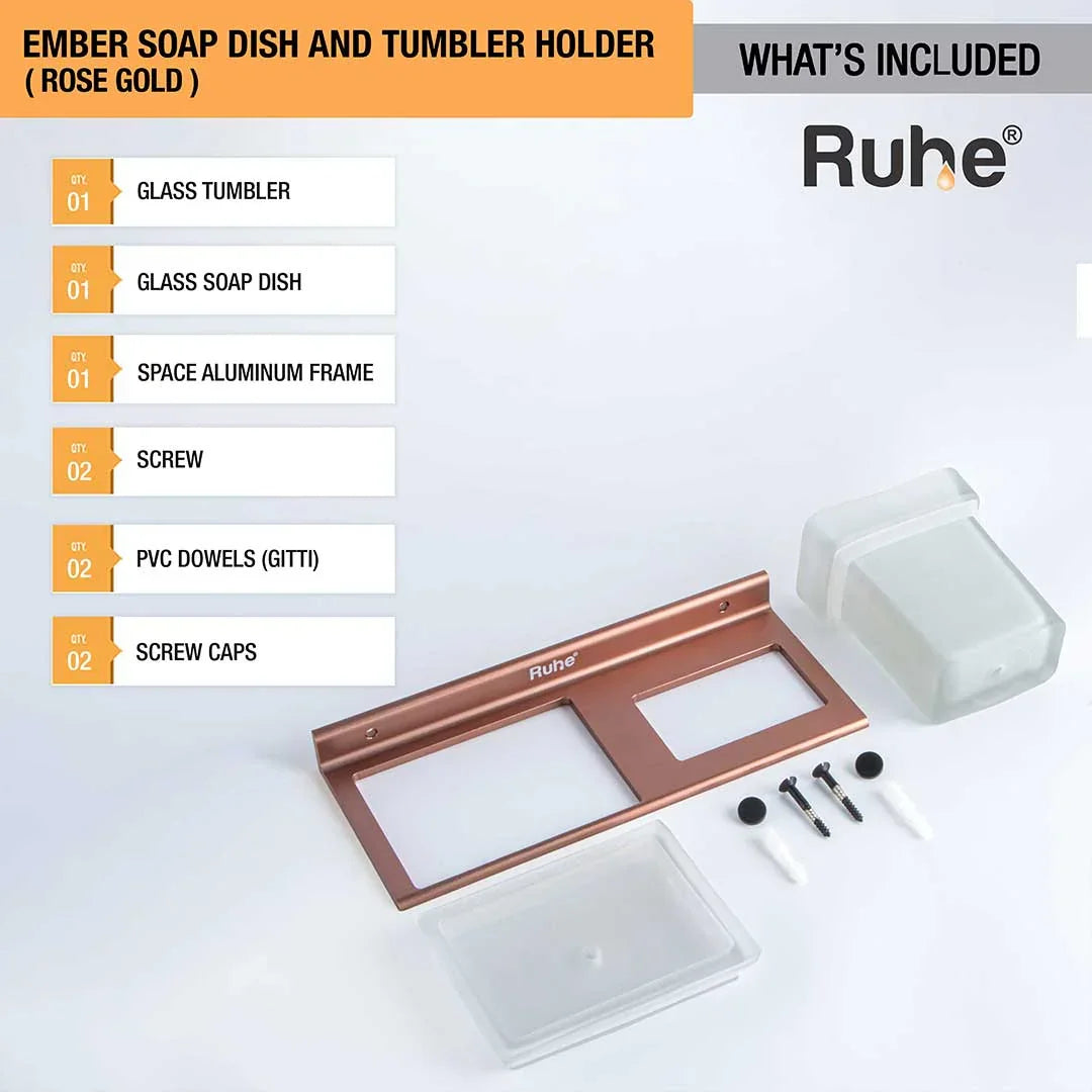 Ember Soap Dish and Tumbler Holder